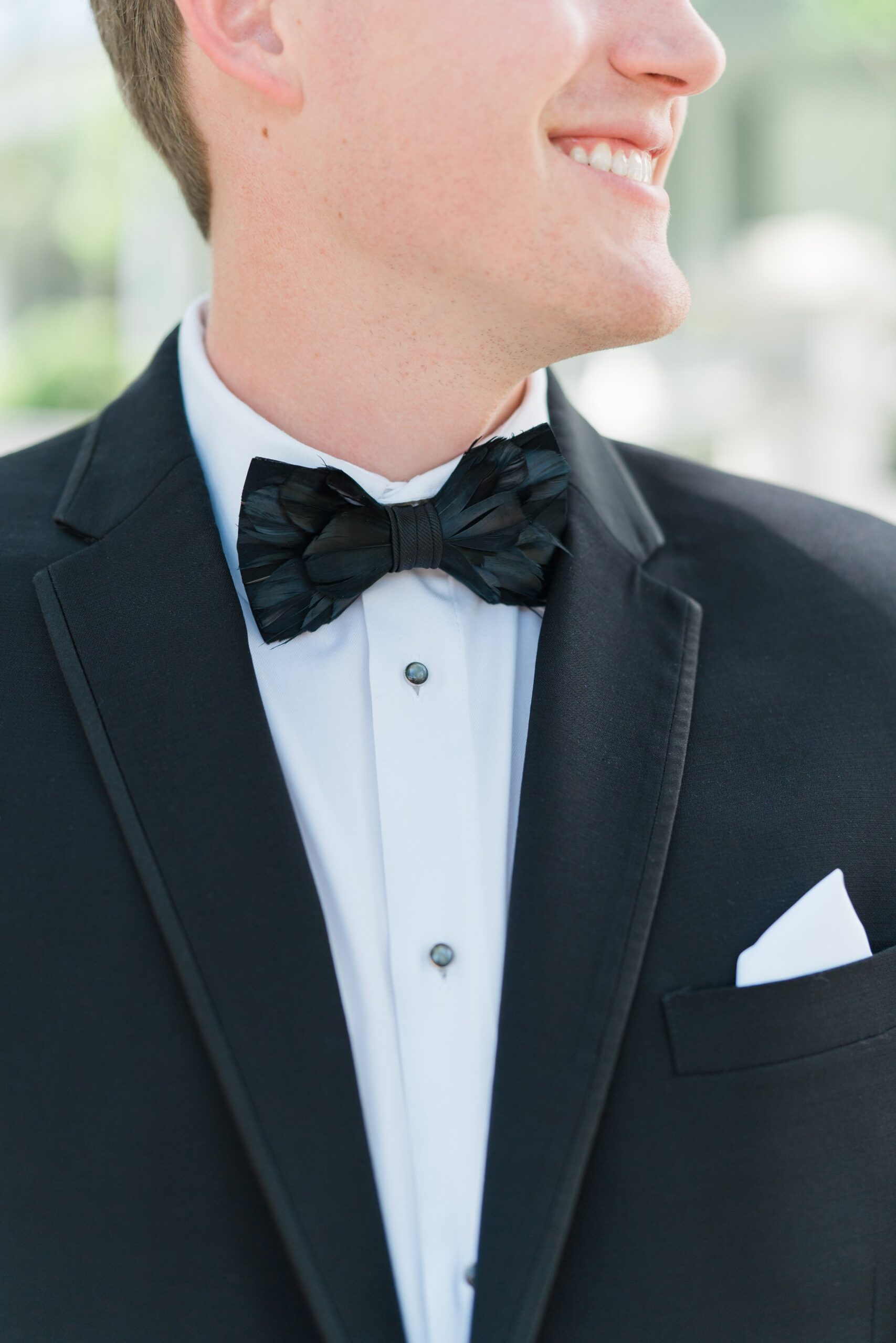 Formal groom with black brackish bowtie. Charleston groom.