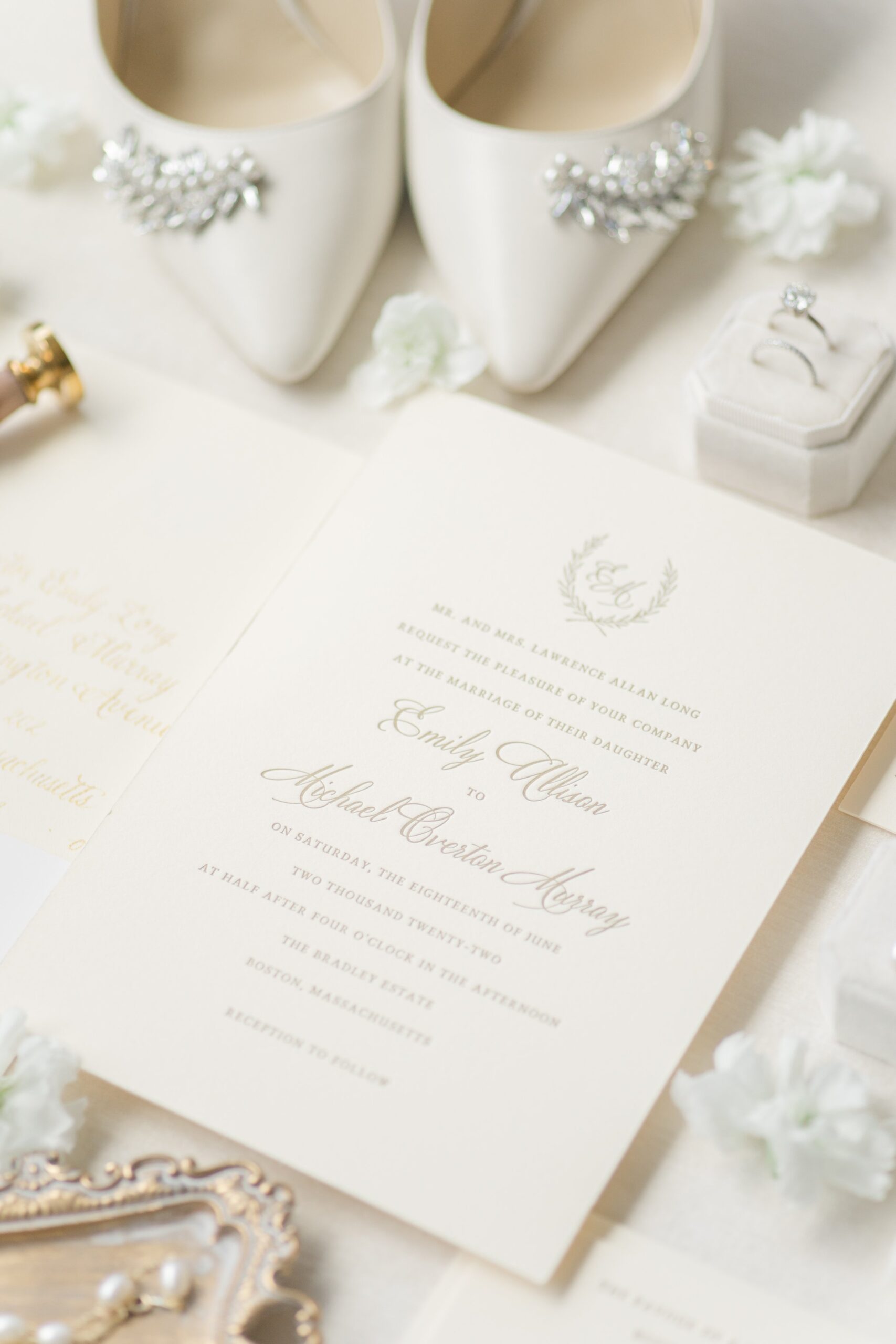Wedding invitation detail