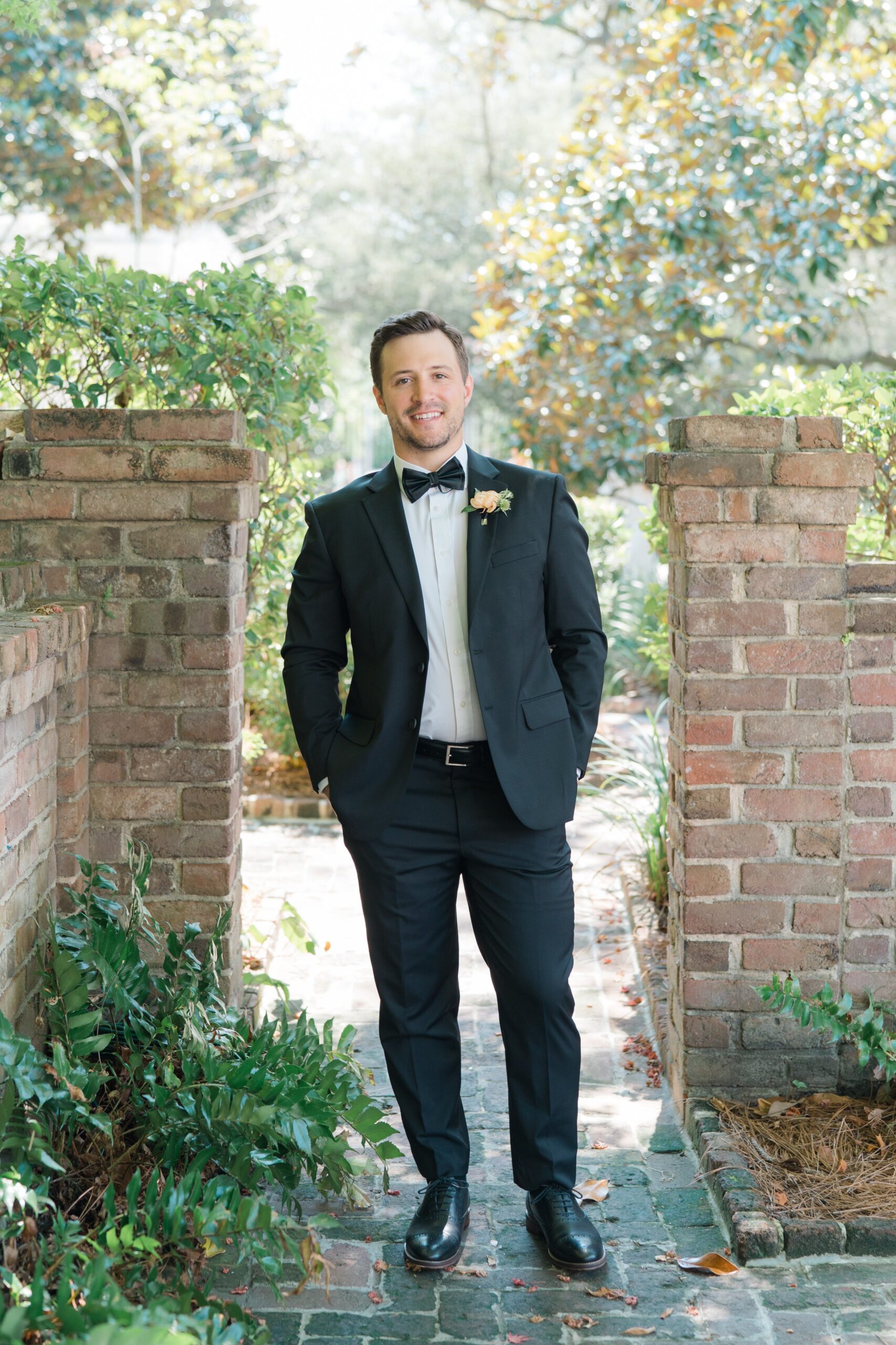 black tie charleston spring groom