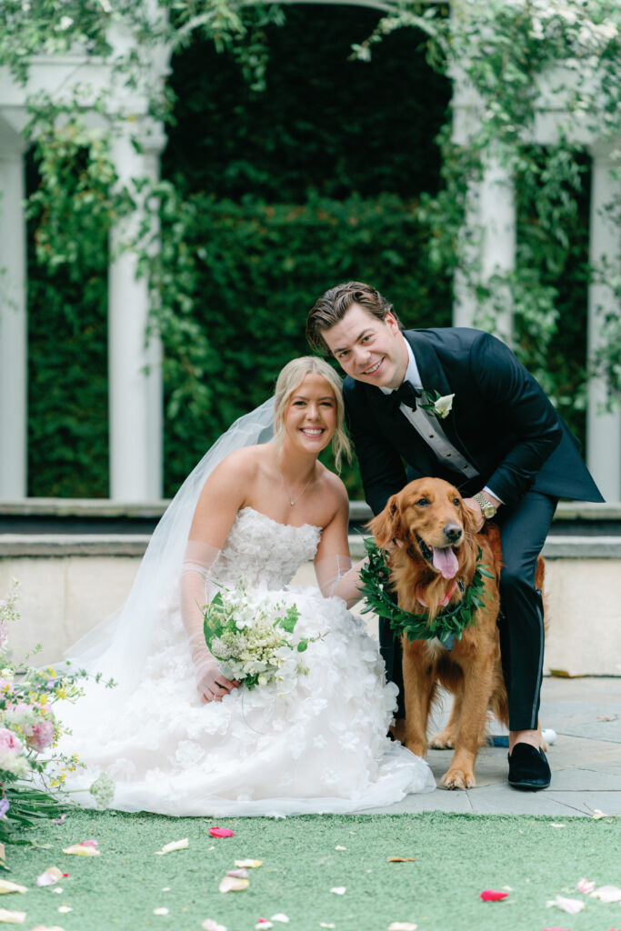Couple brought their dog all the way to charleston to make sure he was a part of their wedding.