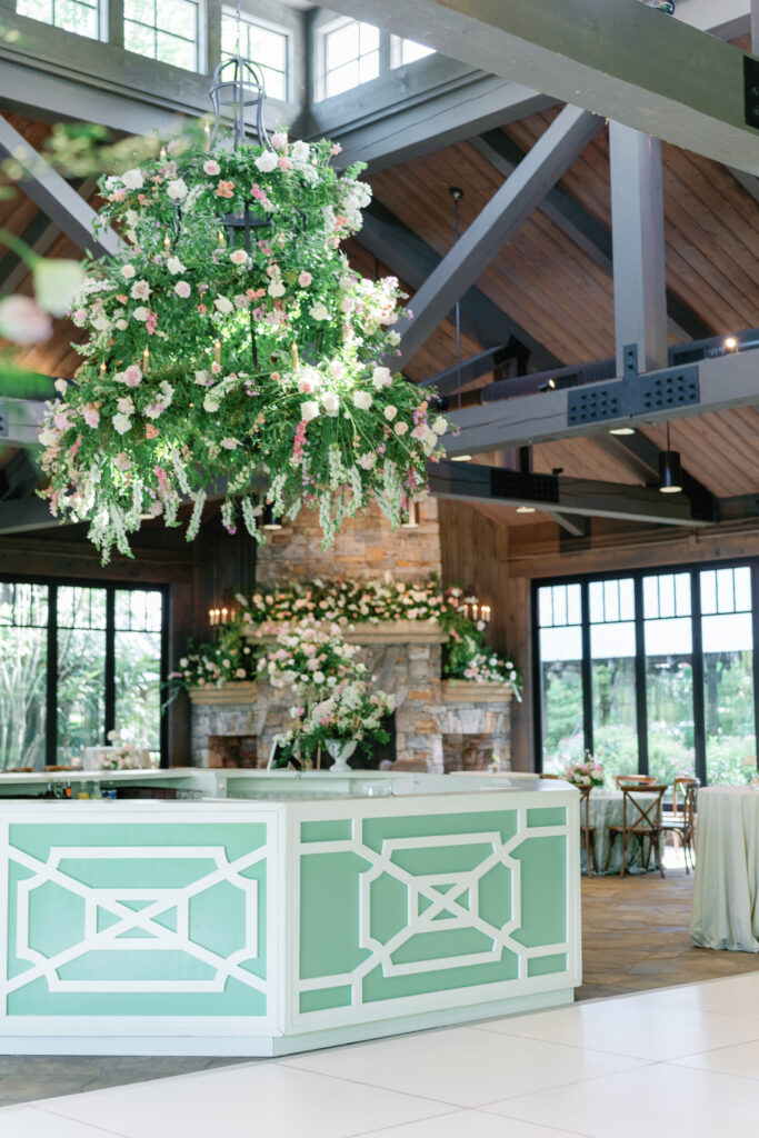 wedding reception design at the farm at old edwards. 