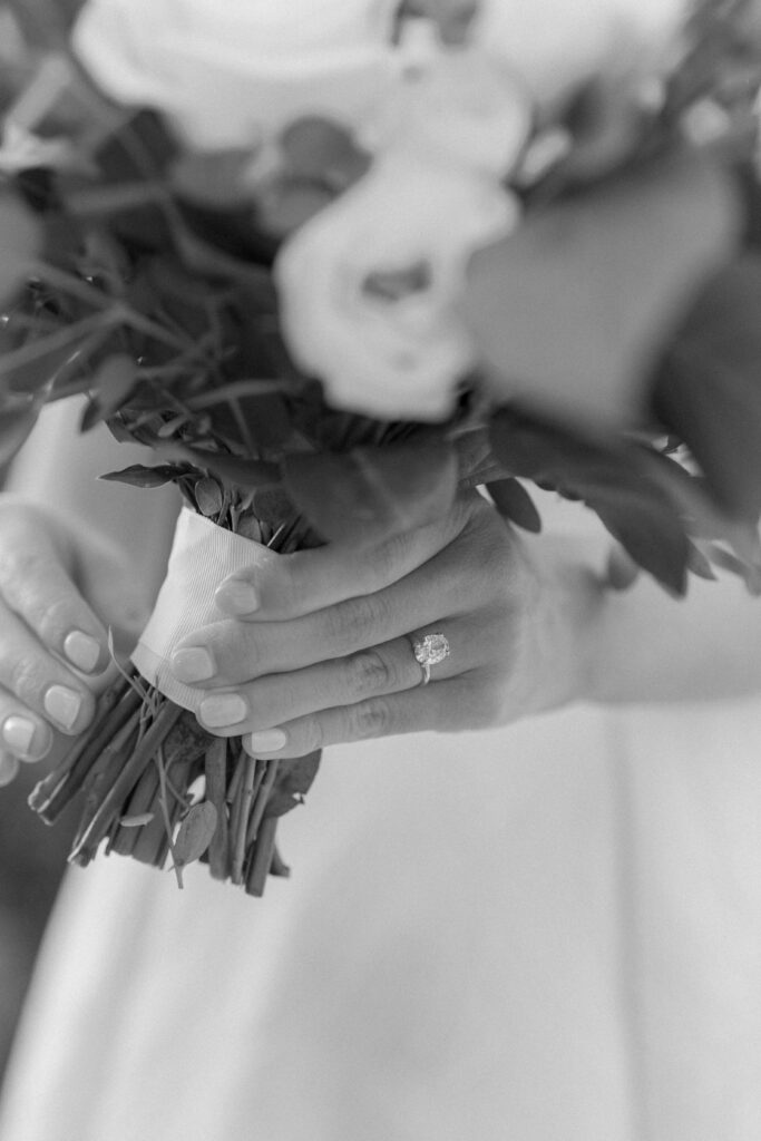 Wedding ring close-up photo.