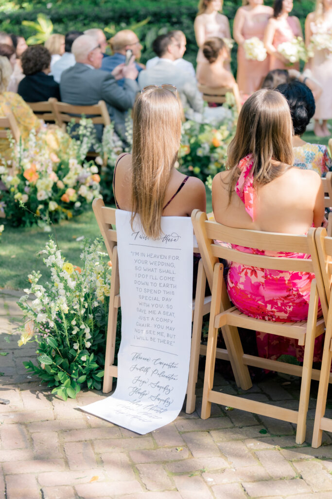 Intentional way to include all your loved ones in wedding ceremony. 