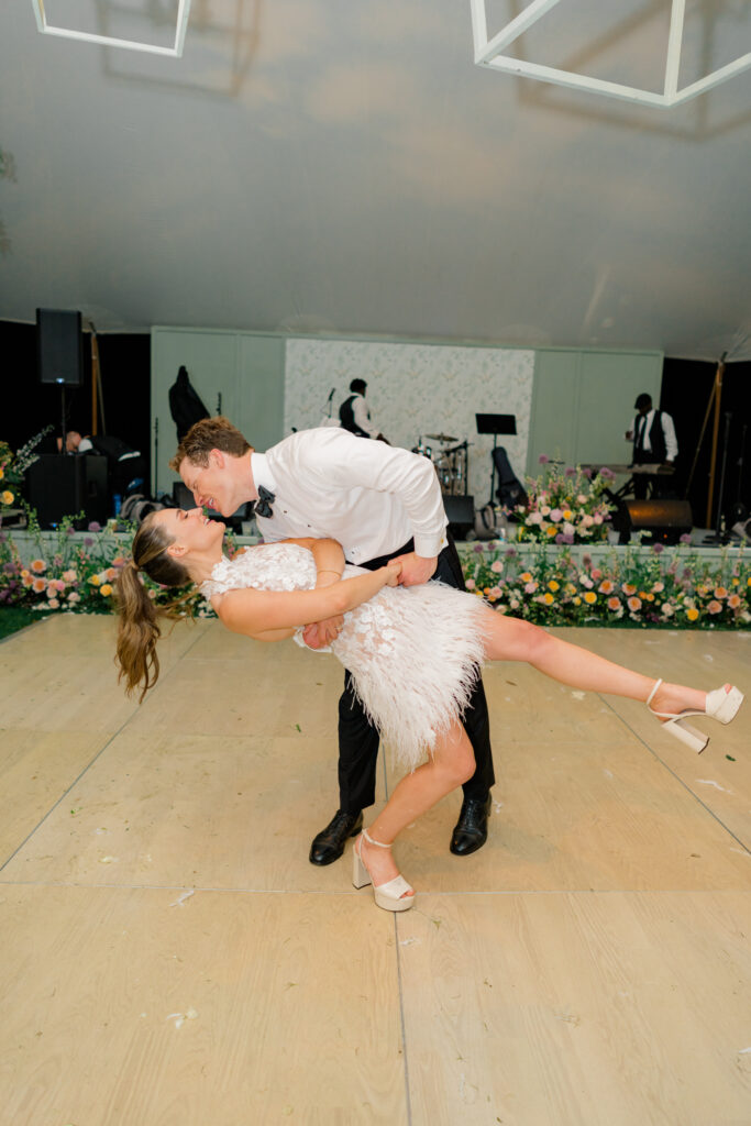 Bride and groom private last dance. 