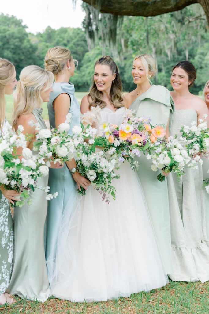 Bridesmaids at Spring Island Destination Wedding.