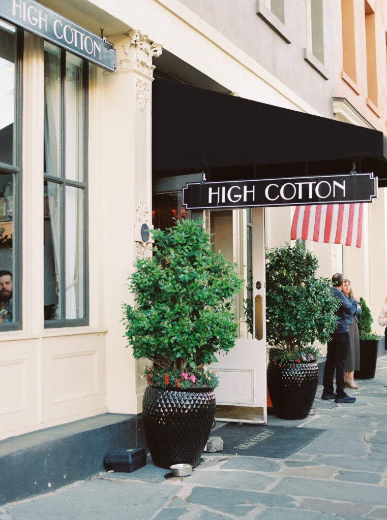 Wedding rehearsal dinner at High Cotton in Charleston, SC. 