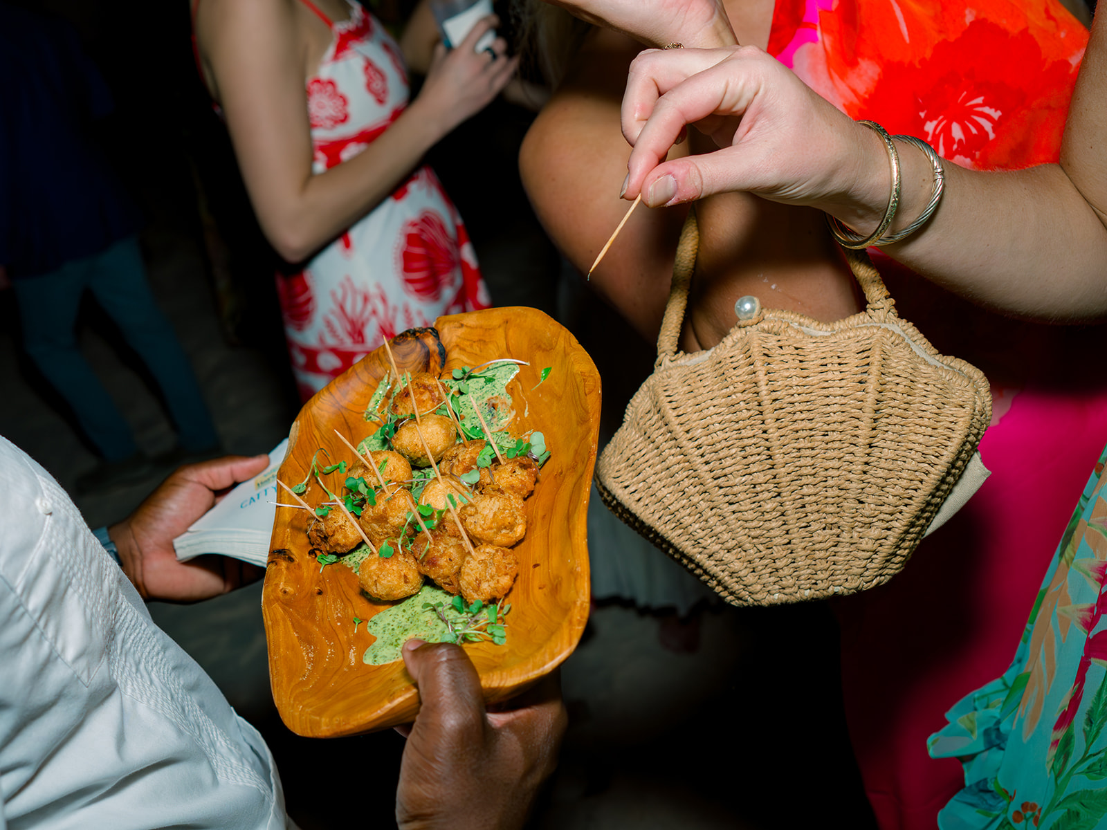 welcome party finger food. 