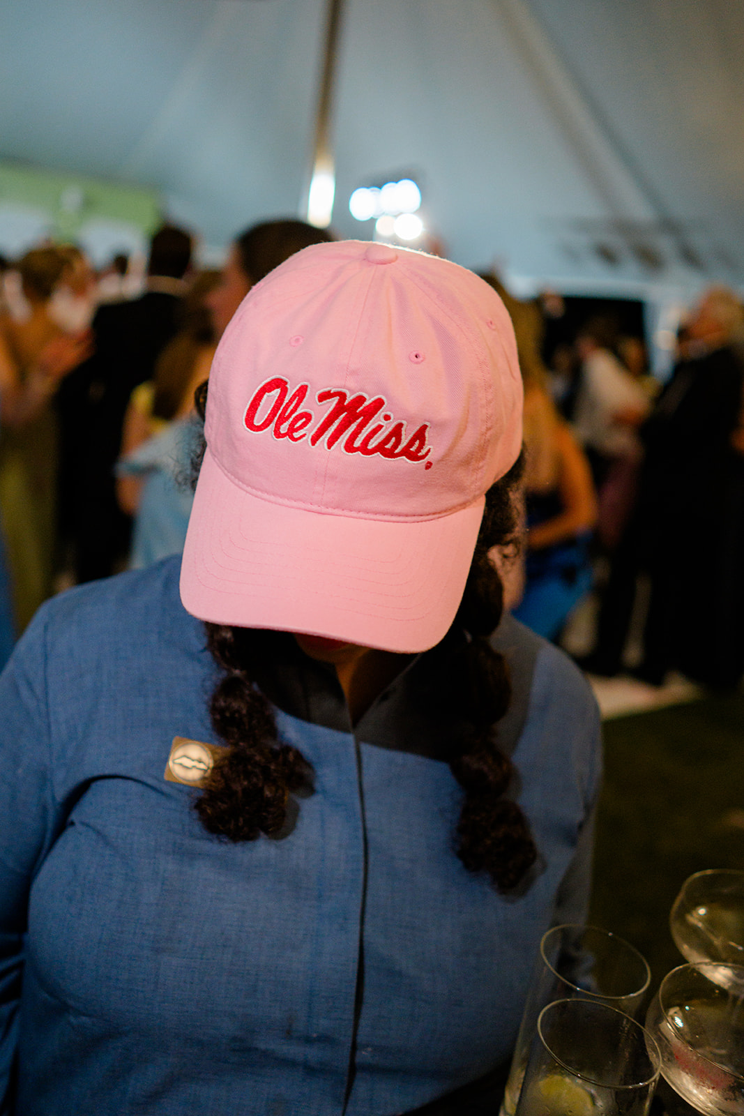 Light pink Ole Miss hat